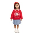 thumbnail image 1 of Wonder Nation Hello Kitty Baby and Toddler Girls Collared Graphic Sweatshirt with Long Sleeves, Sizes 12M-3T, 1 of 8