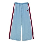 WONDER NATION Hello Kitty Baby and Toddler Girls Cotton Pull On Denim Pants, Sizes 12M-3T