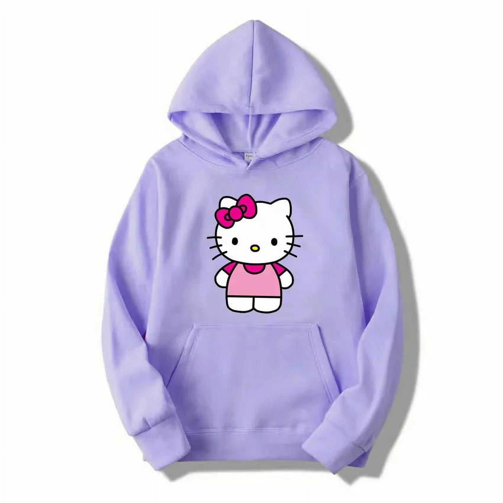 Hello Kitty Y2K Cartoon Anime Women s Hoodie 2024 New Spring and Autumn Men s Sweatshirt Kawaii Couple Pullover Walmart