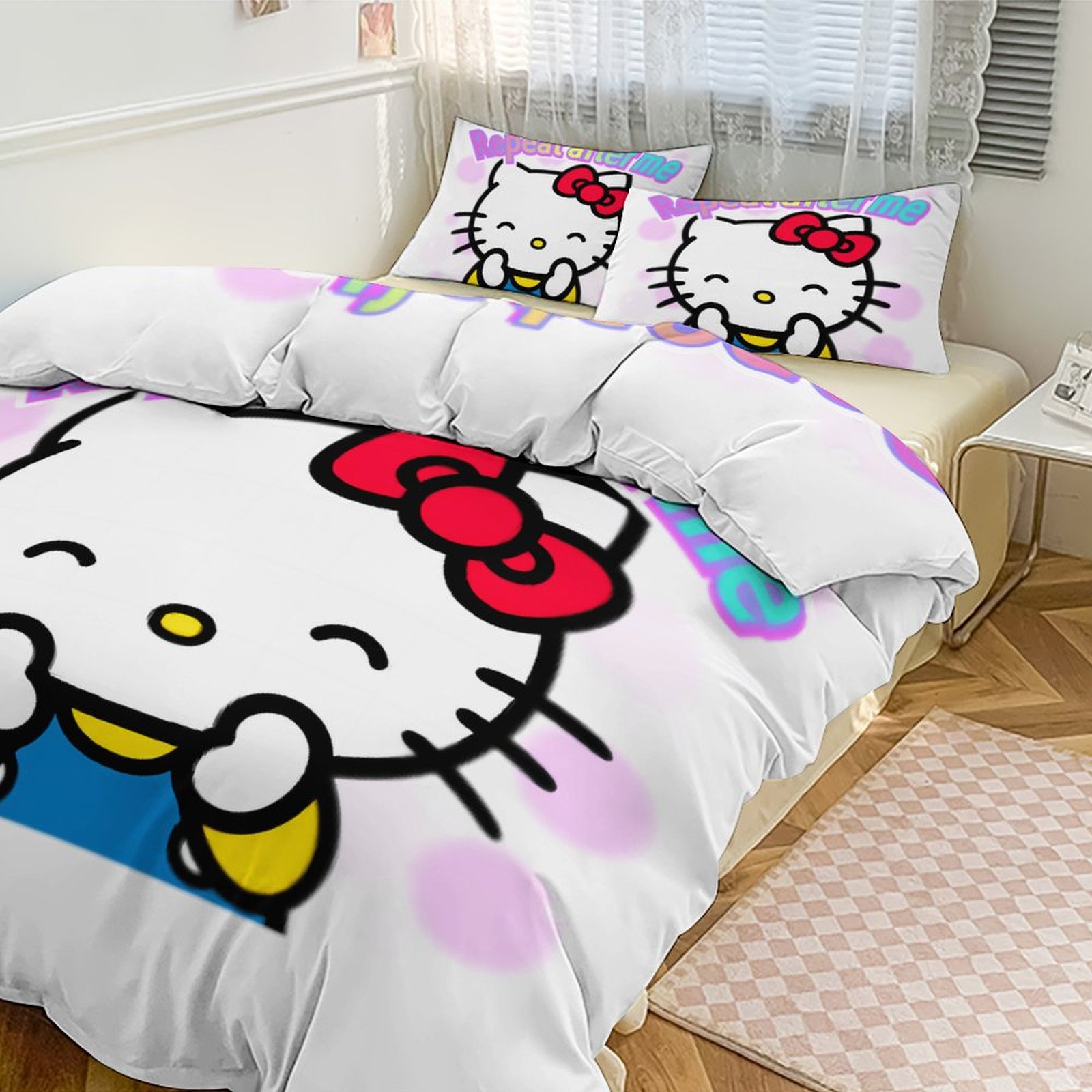 Hello Kitty Y2K Kids Twin Bed in a Bag, Comforter and Sheets,Cartoon DreamWorks King - Walmart.com