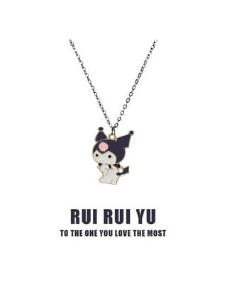 New 2022 Kawaii Sanrio Cinnamoroll My Melody Ladies Diamond Necklace  Collarbone Chain Gift for Friends Toys for Girls