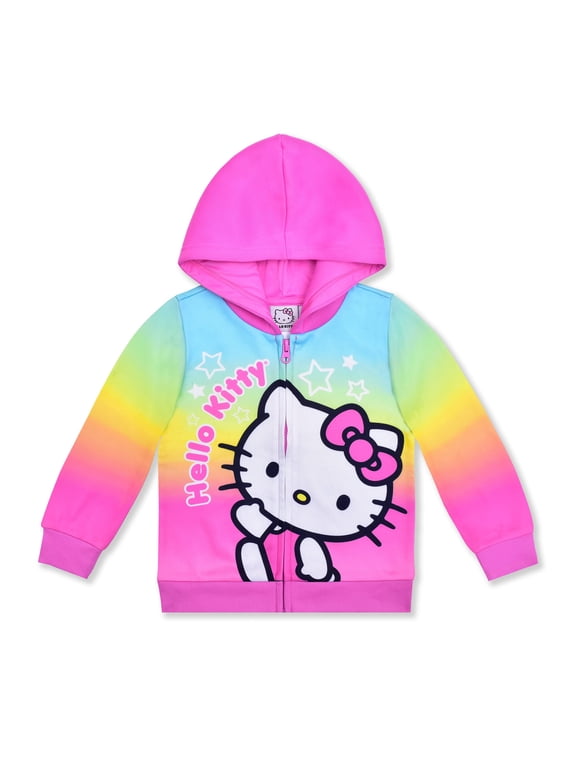 Zip Up Hooded Sweatshirt (Girls), Sizes 12M-12