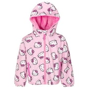 HELLO KITTY Zip Up Windbreaker Jacket Little Kid to Big Kid