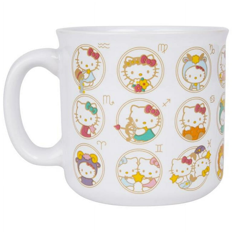Hello Kitty Zodiac Pearlescent 20oz Ceramic Camper Mug - Walmart.com
