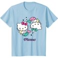 thumbnail image 1 of Hello Kitty Zodiac Pisces Youth T-Shirt, Cute Tee For Boys Girls Kids Toddler Cat Lovers, Light Blue Color, Size M, 1 of 2