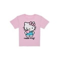 thumbnail image 1 of Hello Kitty and Apple Girls Short Sleeve Graphic T-Shirt, Sizes 4-16, 1 of 4