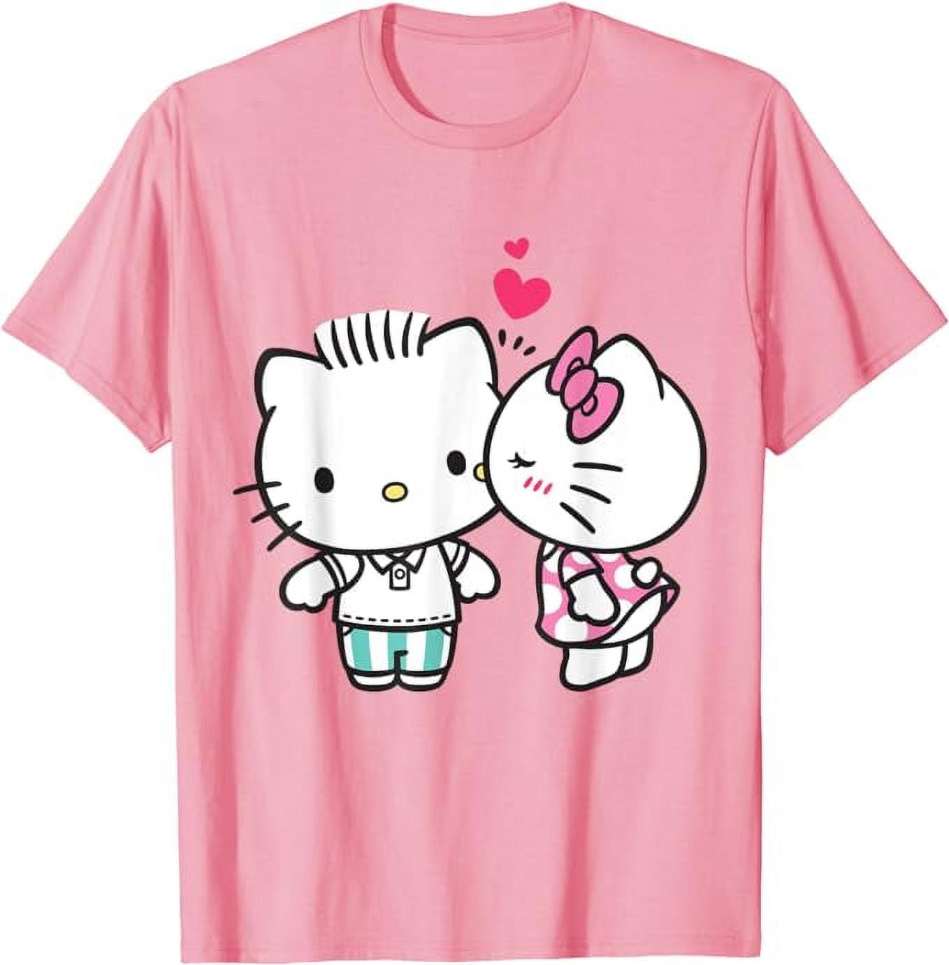 Hello Kitty and Dear Daniel Kiss T-Shirt, Cute Tee For Men Women Cat ...