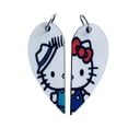 thumbnail image 1 of Hello Kitty and Dear Daniel Matching Heart Necklaces Keyrings | Hello Kitty Couples or BFF Gift | Valentine's Day Gift for Him or Her, 1 of 6