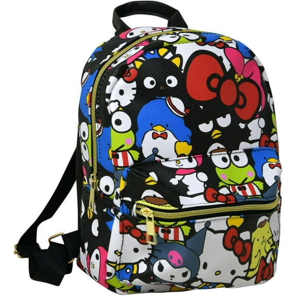 Hello Kitty and Friends 10" Faux Leather Mini Backpack - A Cute and Compact Companion for Young Hearts!