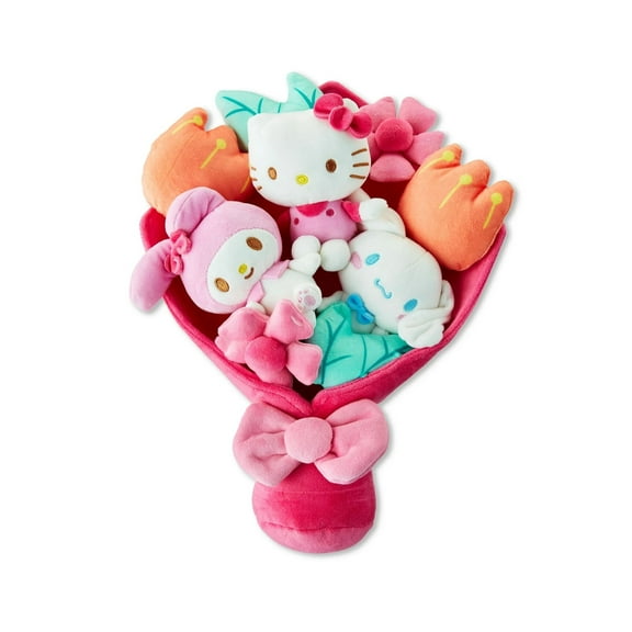Hello Kitty and Friends - 12-inch Plush Valentines Bouquet - 9 Plush Included - Officially Licensed Sanrio