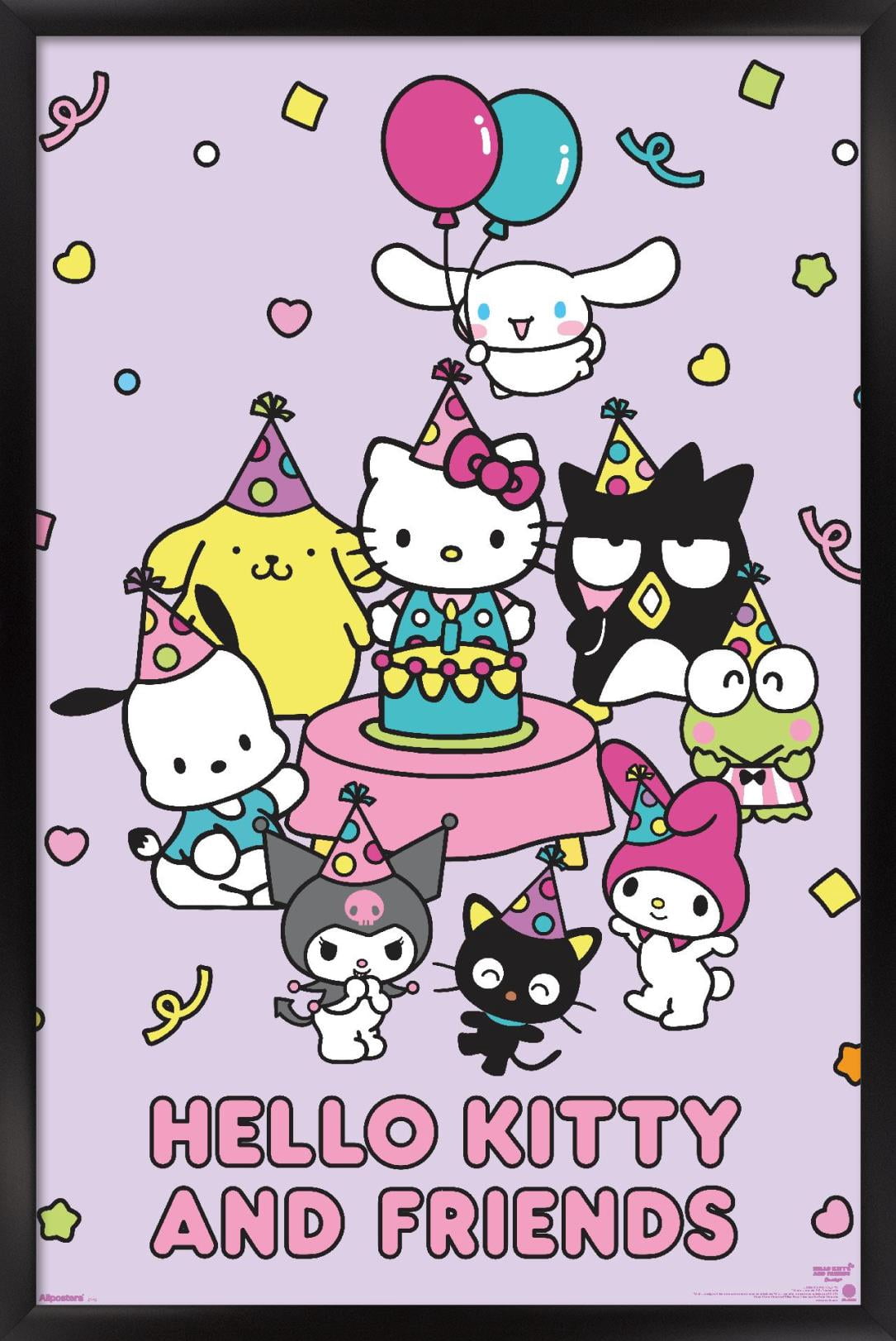 Hello 3719 Hello Kitty and Friends: 2025 Celebration - Partytime Wall Poster, 14. ...