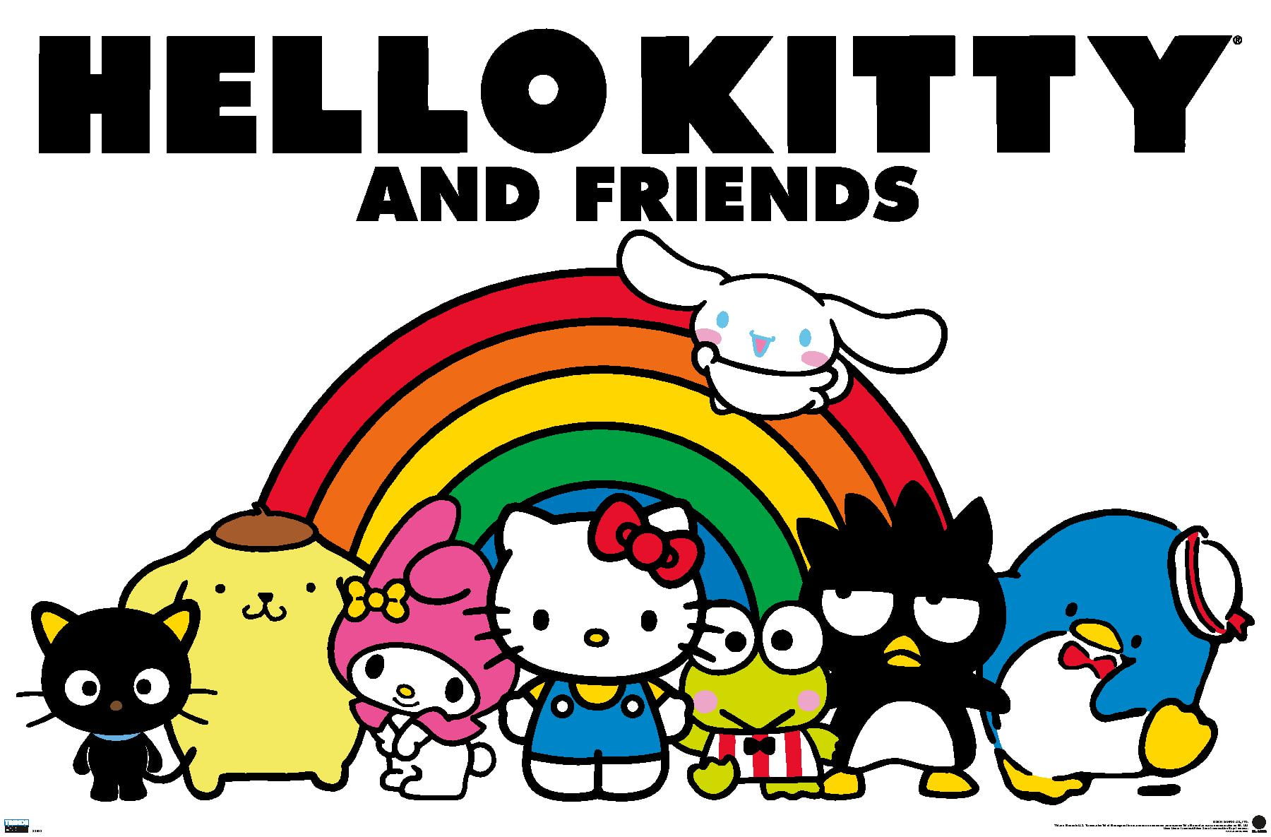 Hello Kitty and Friends: 21 Core - Group Rainbow Wall Poster