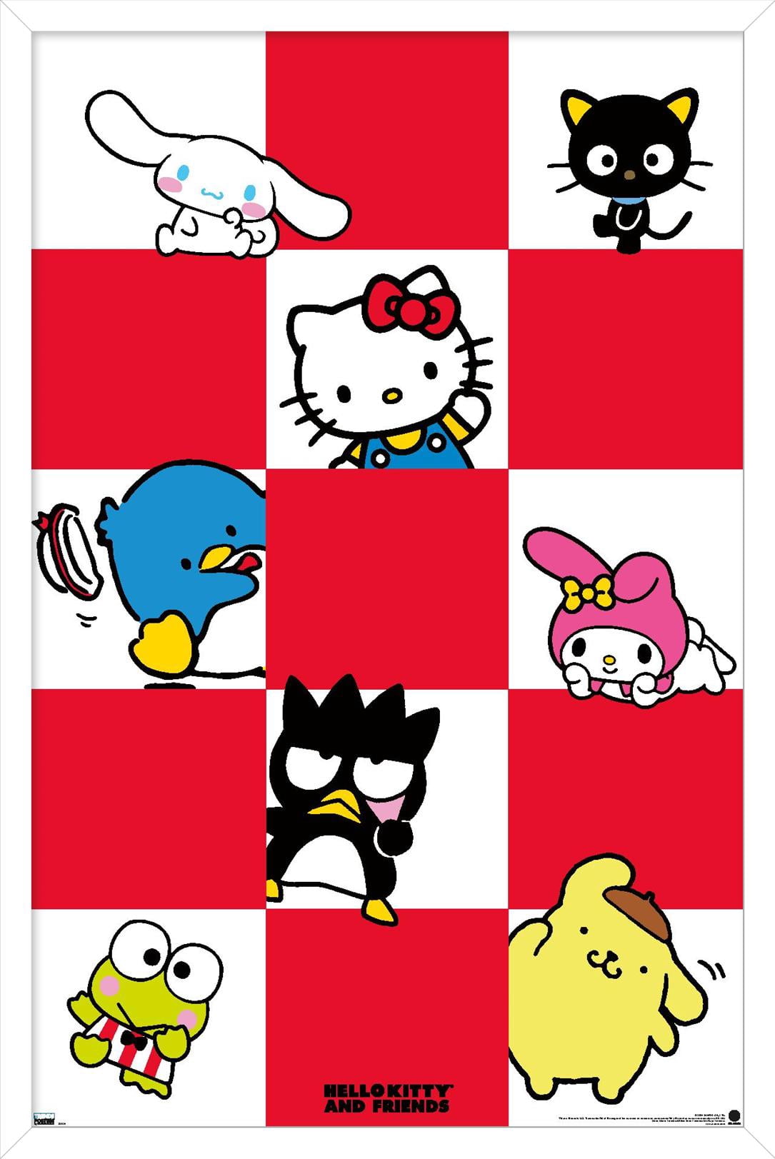 Hello Kitty and Friends: 21 Core - Group Squares Wall Poster with