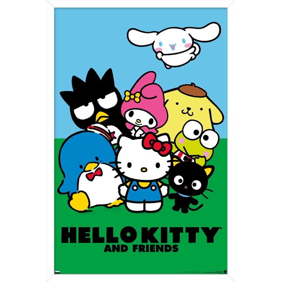 Hello Kitty and Friends: 21 Core - Standing Wall Poster, 14.725" x 22.375" Framed