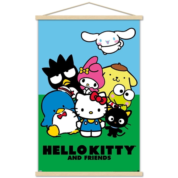 Hello Kitty and Friends: 21 Core - Standing Wall Poster with Magnetic Frame, 22.375" x 34"