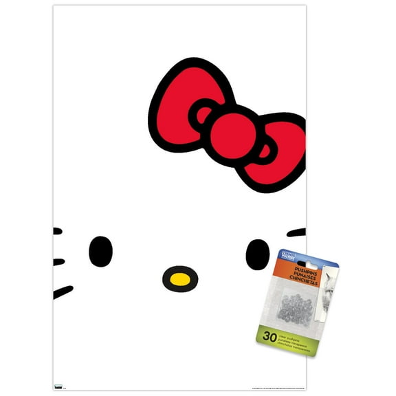 Hello Kitty and Friends: 21 Over The Top - Hello Kitty Wall Poster with Push Pins, 14.725" x 22.375"