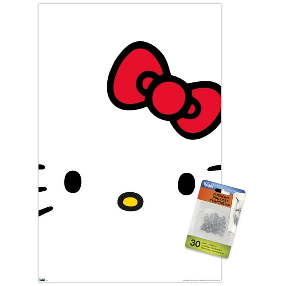 Hello Kitty and Friends: 21 Over The Top - Hello Kitty Wall Poster with Push Pins, 14.725" x 22.375"