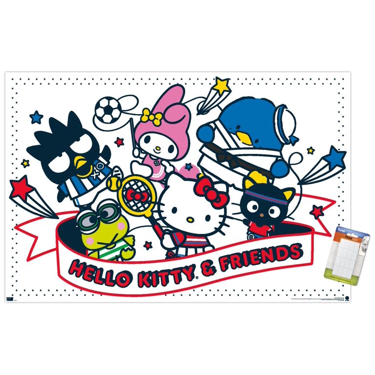Hello Kitty and Friends: 21 Sports - Group Wall Poster, 22.375