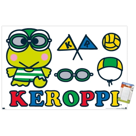 Hello Kitty and Friends: 21 Sports - Keroppi Water Polo Wall Poster, 22.375" x 34"