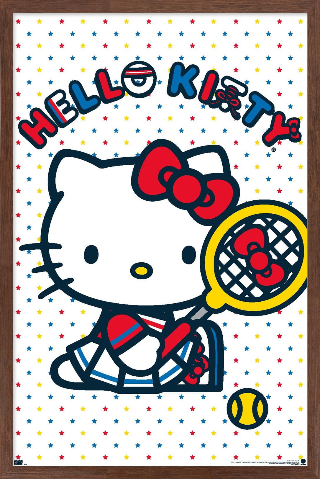 HelloKitty キティちゃん ポスター Hello Kitty and Friends: 21 Sports - Kitty Tennis Wall Poster