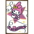 thumbnail image 1 of Hello Kitty and Friends: 21 Sports - My Melody Rhythmic Gymnastics Wall Poster, 22.375" x 34" Framed, 1 of 5