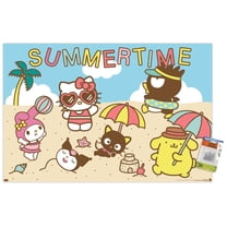 Hello Kitty and Friends: 22 Seize The Moment - Beach Wall Poster with Pushpins, 22.375" x 34"