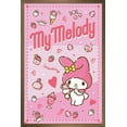 thumbnail image 1 of Hello Kitty and Friends: 23 My Favorite Flavor - My Melody Wall Poster, 14.725" x 22.375" Framed, 1 of 5
