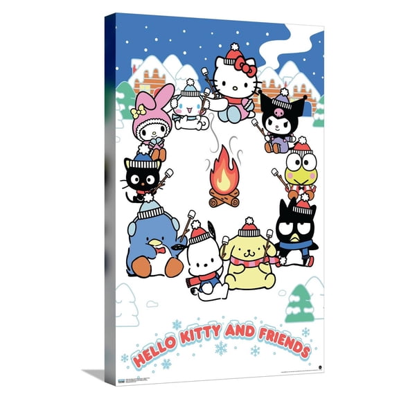 Hello Kitty and Friends: 24 Aspen - Marshmallows Canvas Wall Poster, 14.725" x 22.375"