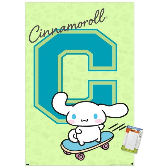 Hello Kitty and Friends: 24 College Letter - Cinnamoroll Wall Poster, 14.725" x 22.375"