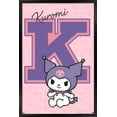 thumbnail image 1 of Hello Kitty and Friends: 24 College Letter - Kuromi Wall Poster, 22.375" x 34" Framed, 1 of 5