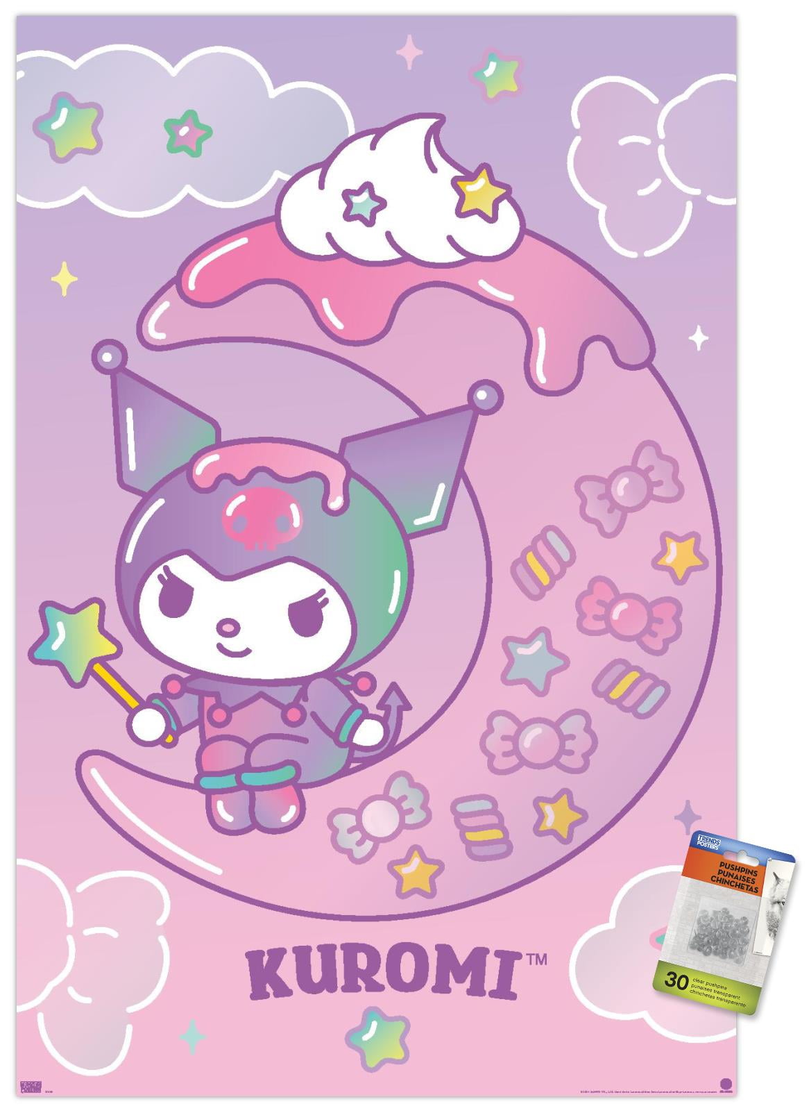 Hello Kitty and Friends: 24 Dreamland - Kuromi Wall Poster with