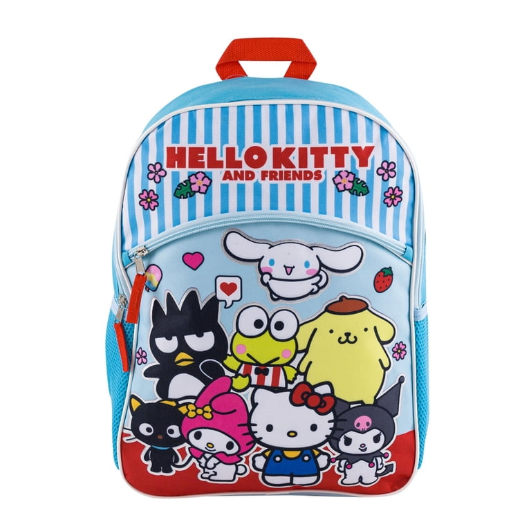 Hello Kitty and Friends Backpack - 16" - Deluxe - Blue - Microsilk -  Walmart.com