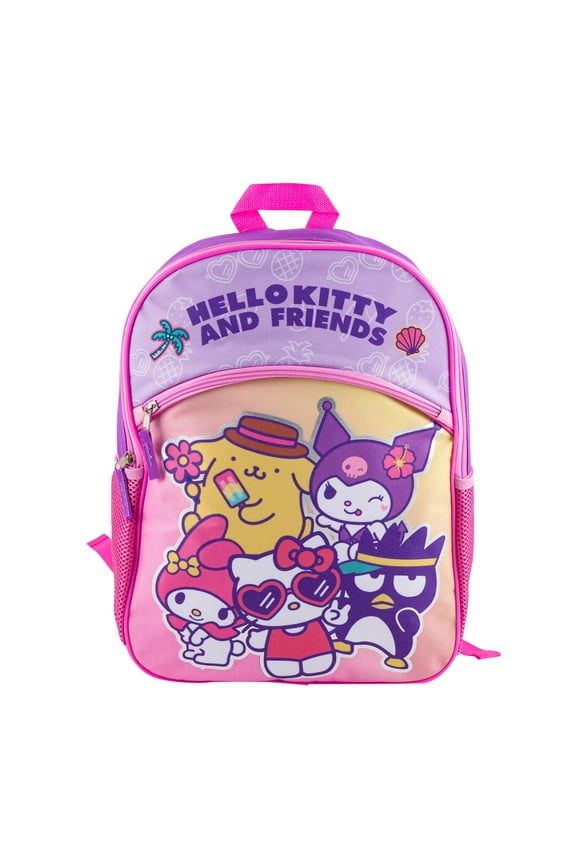 and Friends Backpack - 16" - Deluxe - Microsilk - Pink