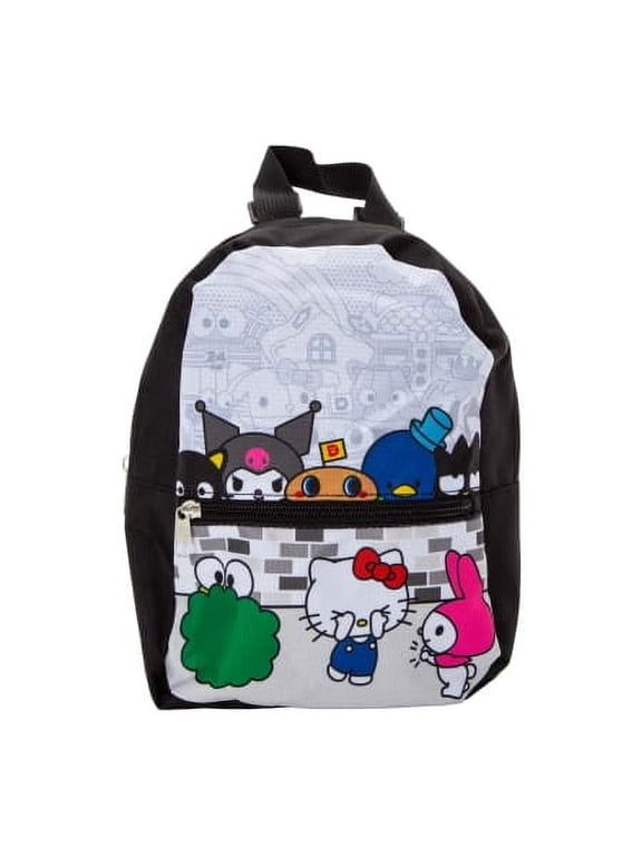and Friends Black Mini Backpack 10.5 Inch