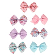 Hello Kitty and Friends Bows for Hair 7-Piece Set Official License, Sanrio Hair Accessories with Kuromi and Badtz-Maru