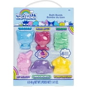 Hello Kitty and Friends Bubblegum Scented Bath Bombs for Kids Bear Molded Kids Bath Bombs Bath Accessories, 6pcs