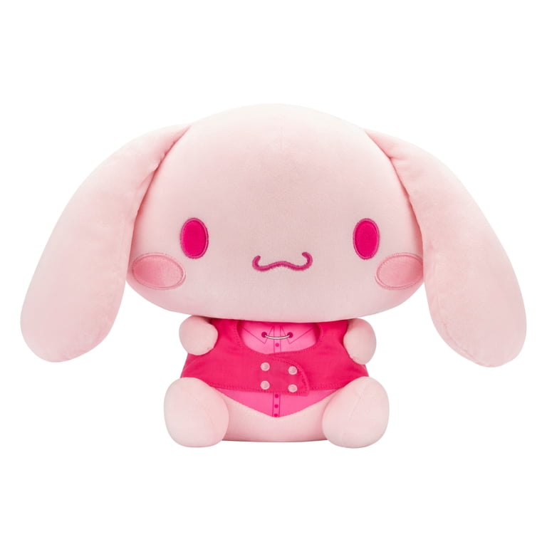 Hello Kitty and Friends Plush, Cinnamoroll 12 inch Pink Monochrome