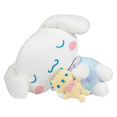 Jazwares - Hello Kitty and Friends - 18" Sleeping Plush with Bear Accessory -  Cinnamoroll