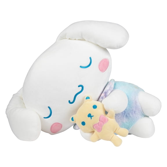 Hello Kitty and Friends, Cinnamoroll 18-inch Sleeping Plush with Bear Accessory