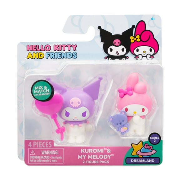 Hello Kitty And Friends Kuromi & My Melody Dreamland Vinyl Figures 2-Pack