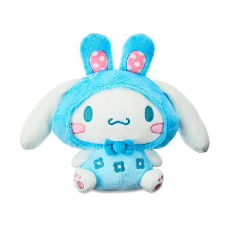 Hello Kitty & Friends 8” Cinnamoroll in Blue Bunny Outfit - Easter Plush Toy
