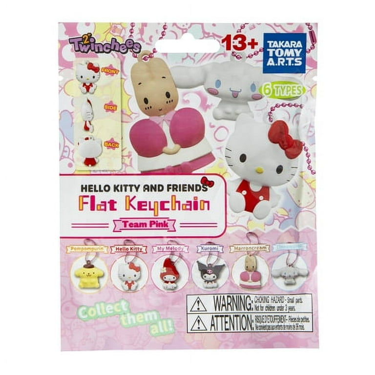 【kittychan 】 Hello Kitty and Friends Flat Keychain Team Pink Mystery Pack - 1