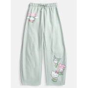 Hello Kitty and Friends Girls Graphic Barrel Fleece Pants, Sizes 4-16