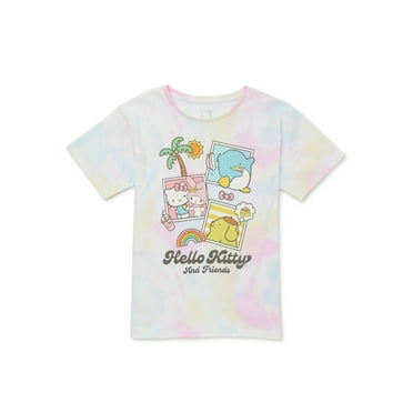 Hello Kitty and Friends Girls Short Sleeve Graphic T-Shirt, Sizes 4-16