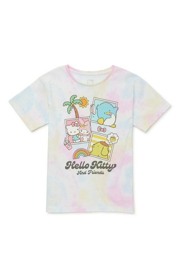 Hello Kitty and Friends Girls Short Sleeve Graphic T-Shirt, Sizes 4-16