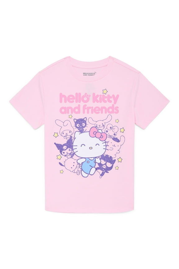 and Friends Girls Short Sleeve Graphic T-Shirt, Sizes 4-16