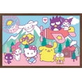 thumbnail image 1 of Hello Kitty and Friends - Happiness Overload Wall Poster, 14.725" x 22.375" Framed, 1 of 6