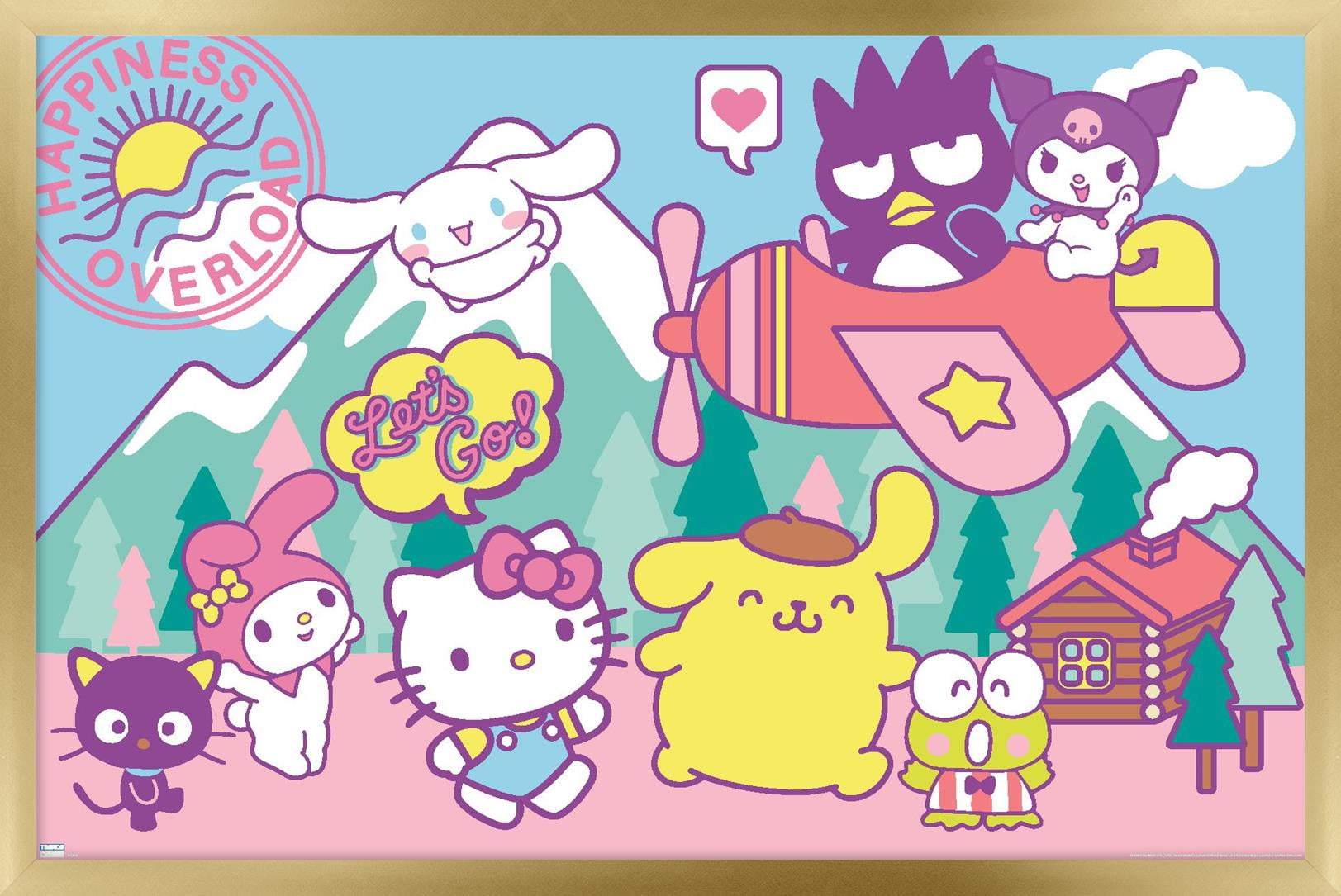 Hello Kitty and Friends - Happiness Overload Wall Poster, 22.375 x 34 