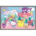thumbnail image 1 of Hello Kitty and Friends - Happiness Overload Wall Poster, 22.375" x 34" Framed, 1 of 6