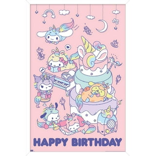Hello Kitty and Friends - Field Wall Poster, 22.375 x 34 Framed